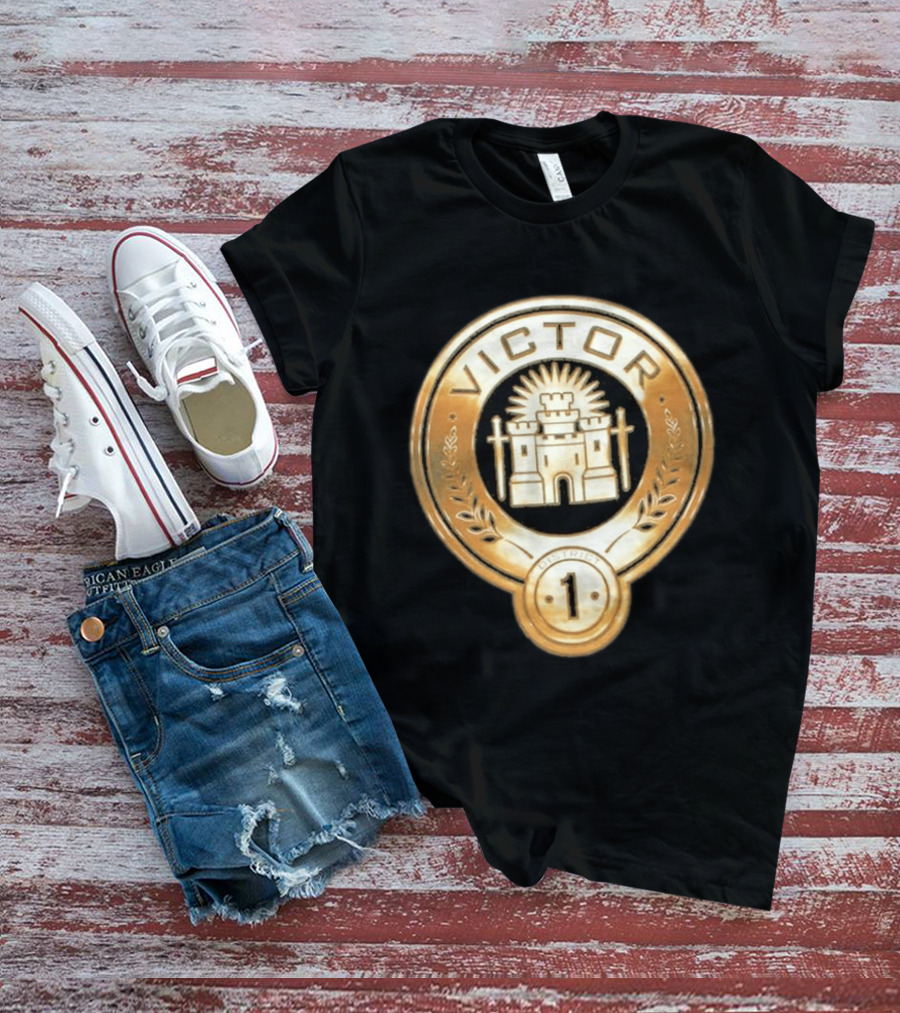 The Hunger Games Victor Emblem District 1 Badge With Castle And Swords T-Shirt