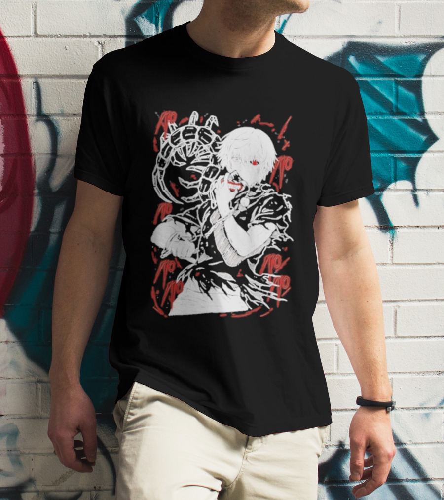 Tokyo Ghoul Kaneki Ken Red Kagune Anime Streetwear T-Shirt