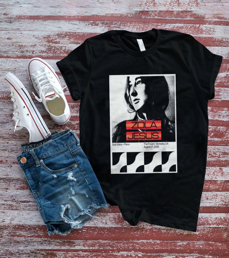 Zola Jesus Solo Voice Piano The Freight Berkeley CA August 21 2026 T-Shirt
