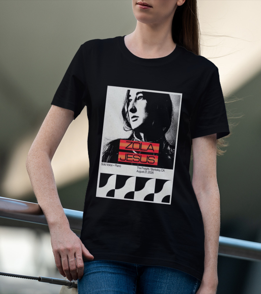 Zola Jesus Solo Voice Piano The Freight Berkeley CA August 21 2026 T-Shirt