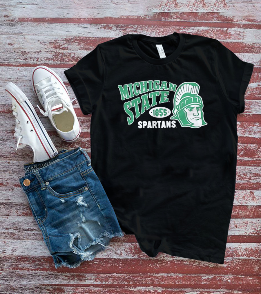 Michigan State Spartans 1855 NCAA College Sports MSU T-Shirt