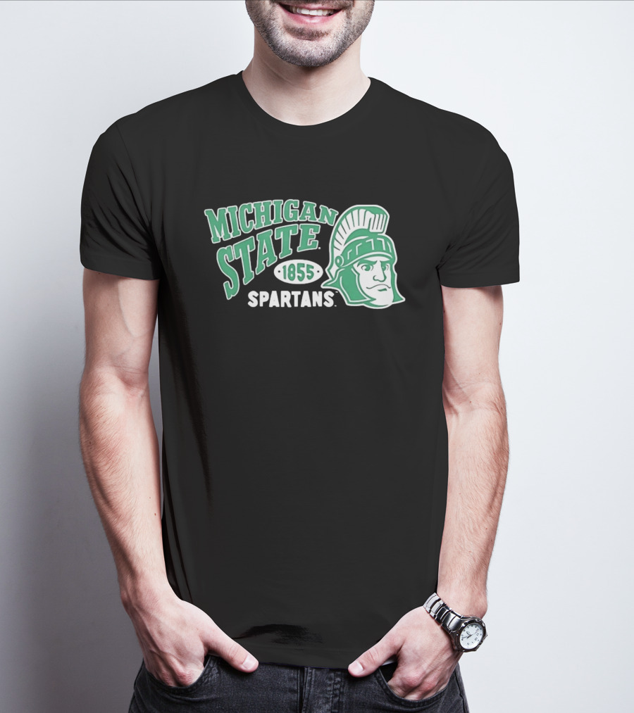 Michigan State Spartans 1855 NCAA College Sports MSU T-Shirt
