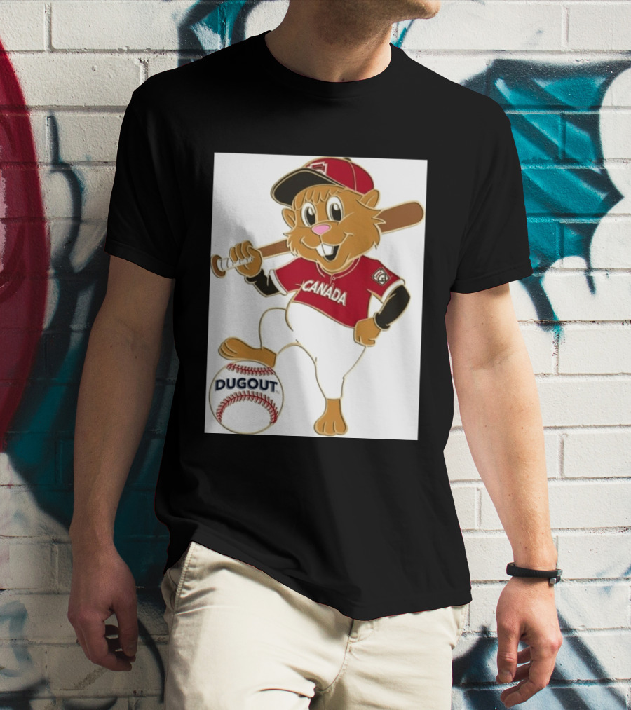 Canada Little League Beaver Baseball Dugout Pin T-Shirt