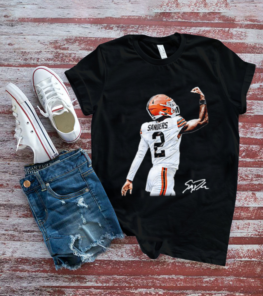 Sanders Number 2 Miami Dolphins Player Celebration T-Shirt