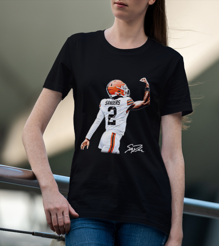 Sanders Number 2 Miami Dolphins Player Celebration T-Shirt