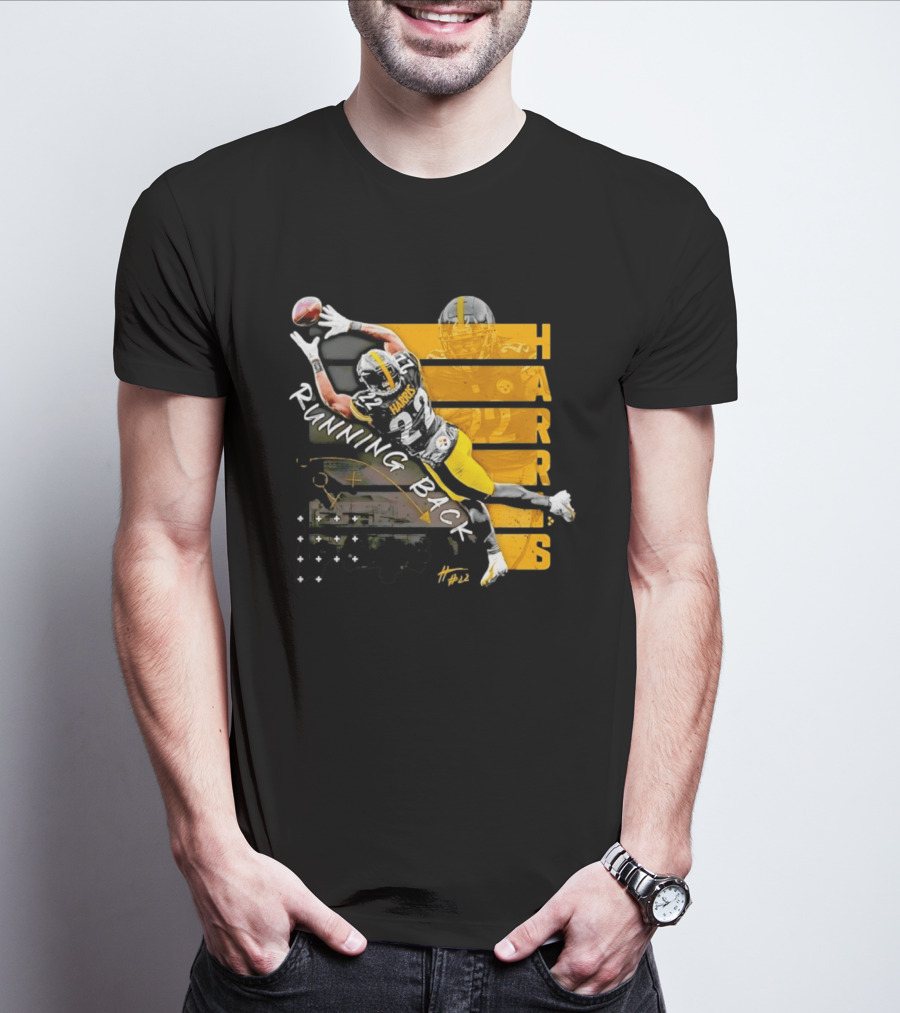 Najee Harris 22 Pittsburgh Running Back Steelers Football T-Shirt