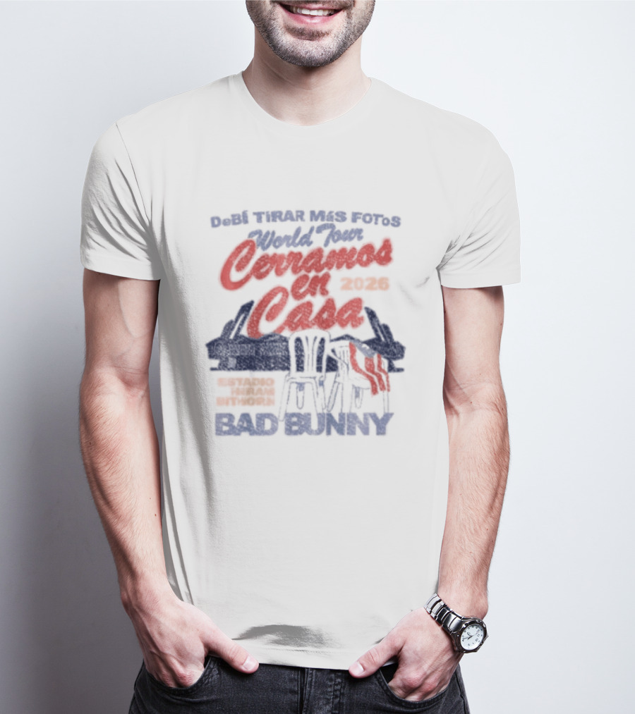 Debi Tirar Mas Fotos World Tour Bad Bunny 2022 Tour Series T-Shirt