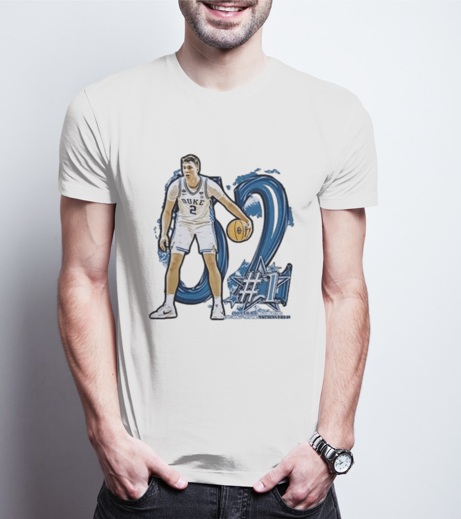 Duke Basketball Cooper Flagg Draft Number One Dallas Mavericks T-Shirt