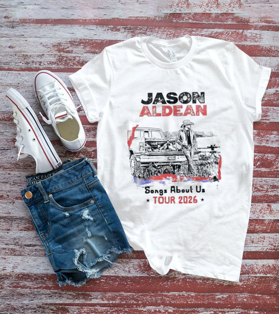 Jason Aldean Songs About Us Tour 2026 Country Music Scenic T-Shirt