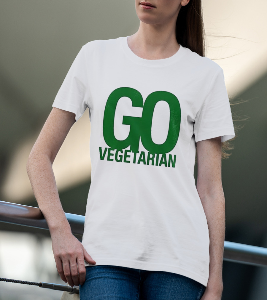 Justice Hamburgers Are Made Of What Go Vegetarian Cow T-Shirt