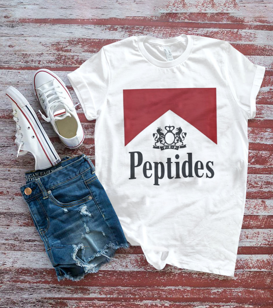 Peptides Regal Crest And Red Banner T-Shirt