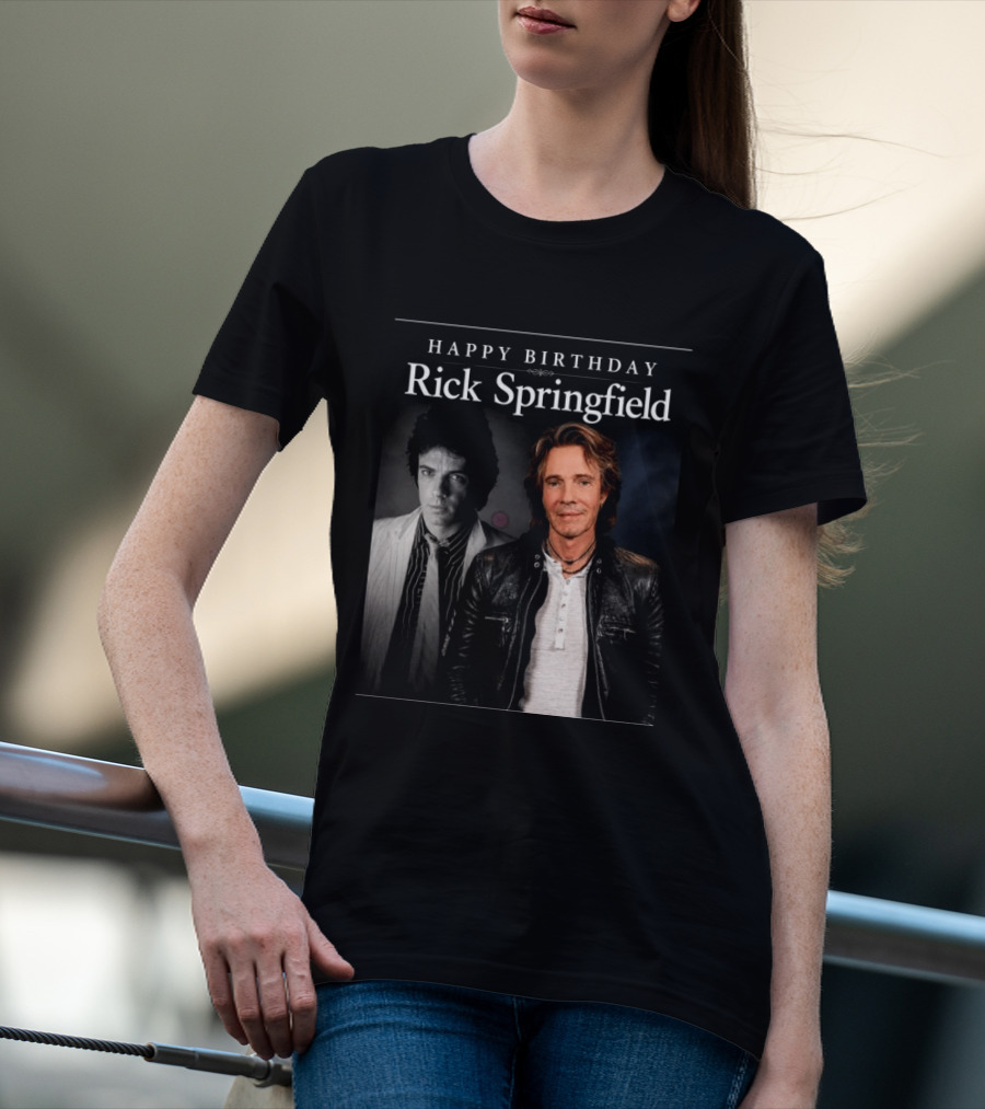 Happy Birthday Rick Springfield Retro And Modern T-Shirt