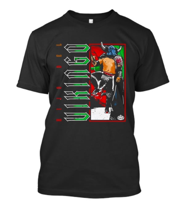 Hijo Del Vikingo Lucha Libre Wrestler Demon Mask Green Red White T-Shirt