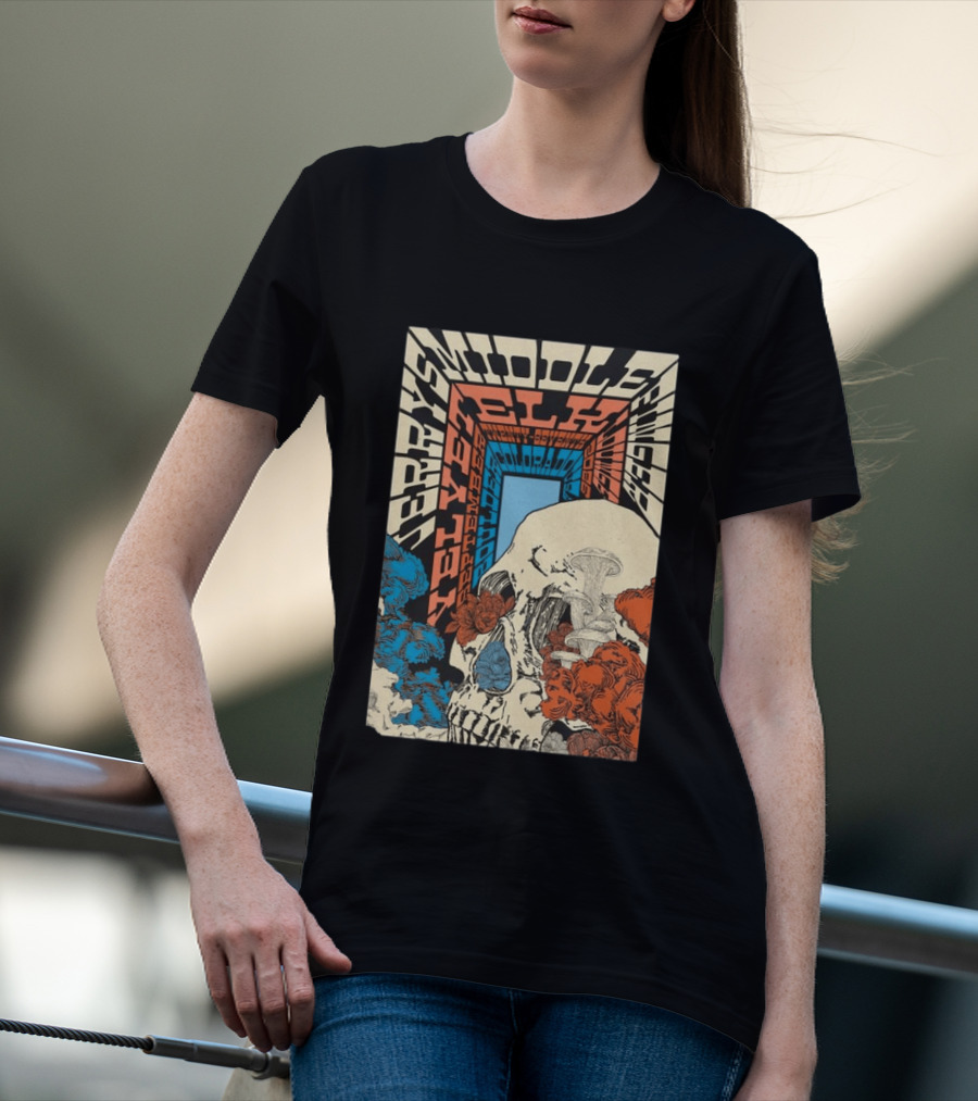 Jerry's Middle Finger Boulder Colorado September 27 2026 Skull T-Shirt