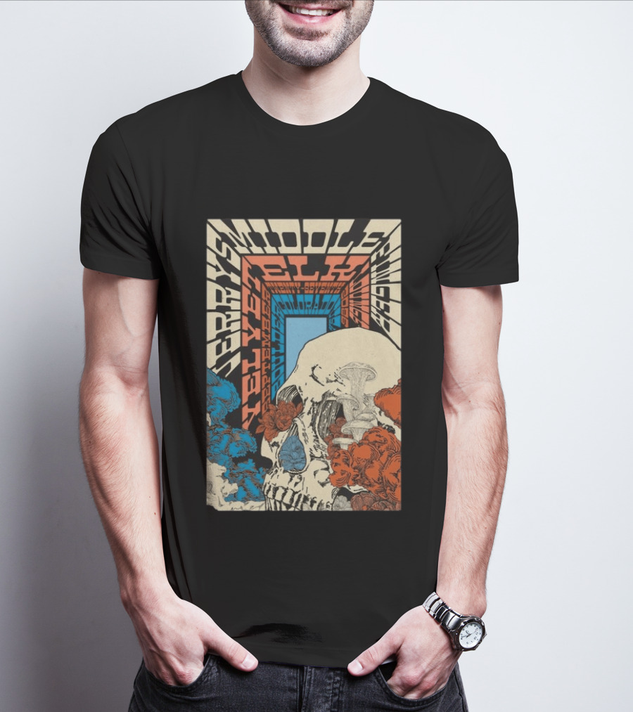 Jerry's Middle Finger Boulder Colorado September 27 2026 Skull T-Shirt