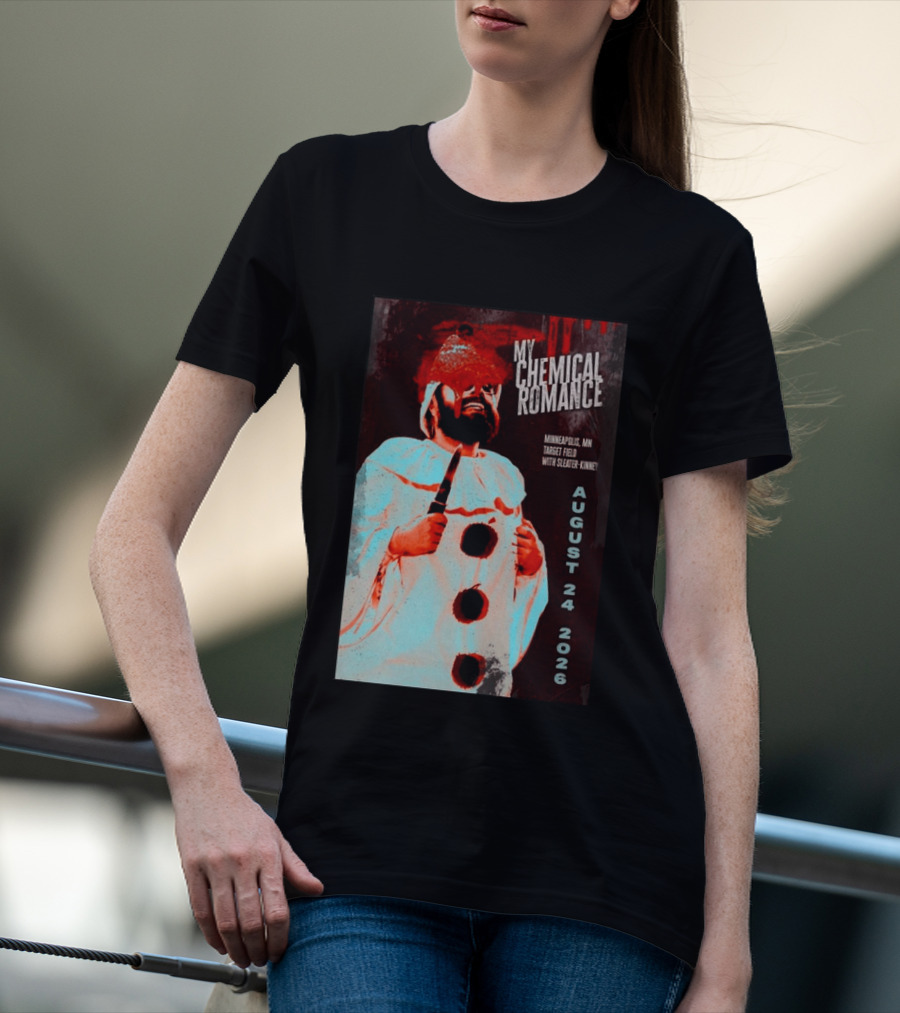 My Chemical Romance Minneapolis MN Target Field August 24 2026 With Sleater Kinney T-Shirt
