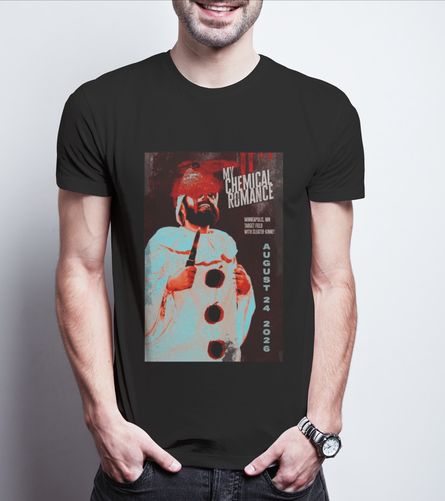 My Chemical Romance Minneapolis MN Target Field August 24 2026 With Sleater Kinney T-Shirt