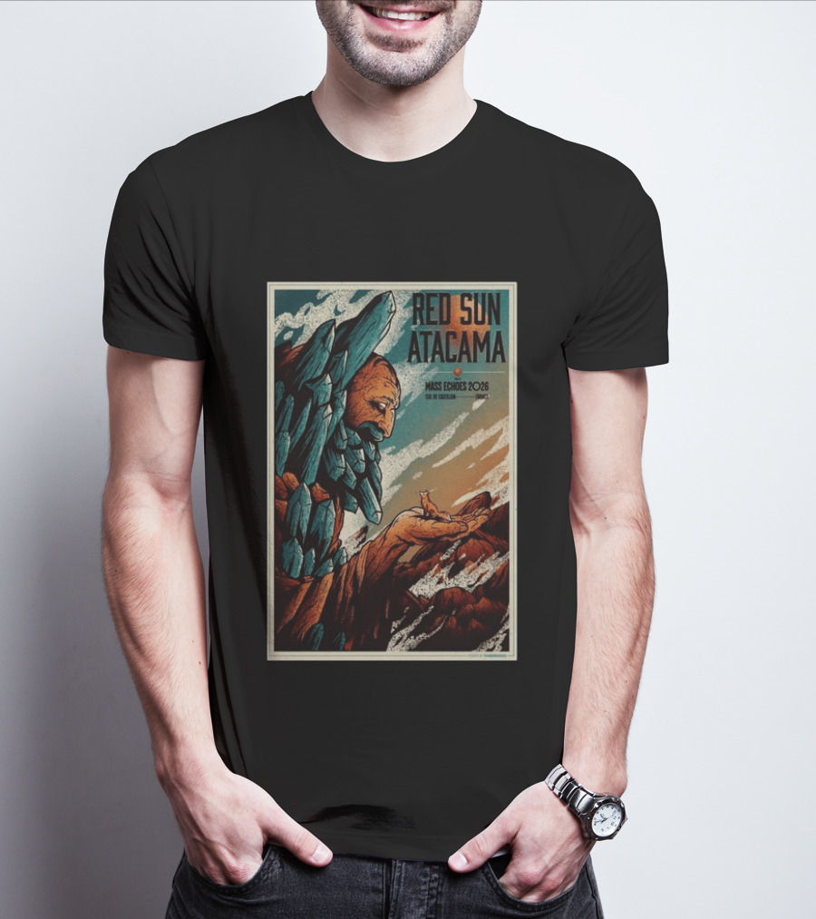 Red Sun Atacama Mass Echoes 2026 Col De Castillon Event T-Shirt