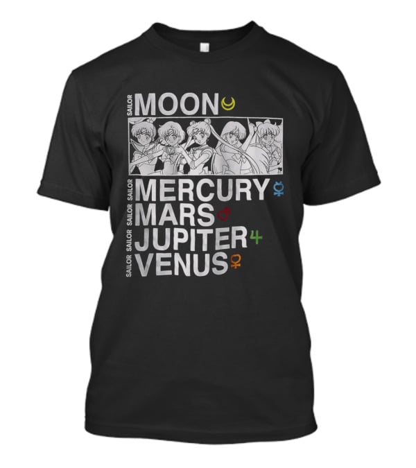 Sailor Moon Mercury Mars Jupiter Venus T-Shirt