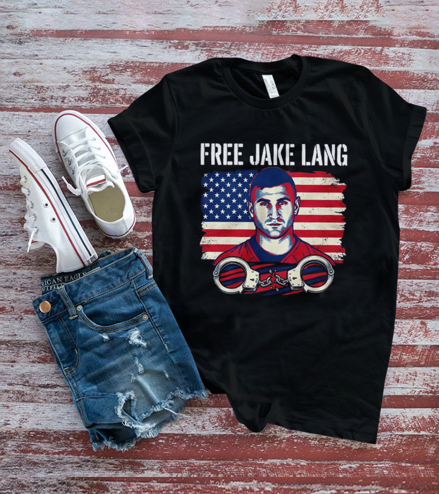 Free Jake Lang USA Flag Handcuffs T-Shirt