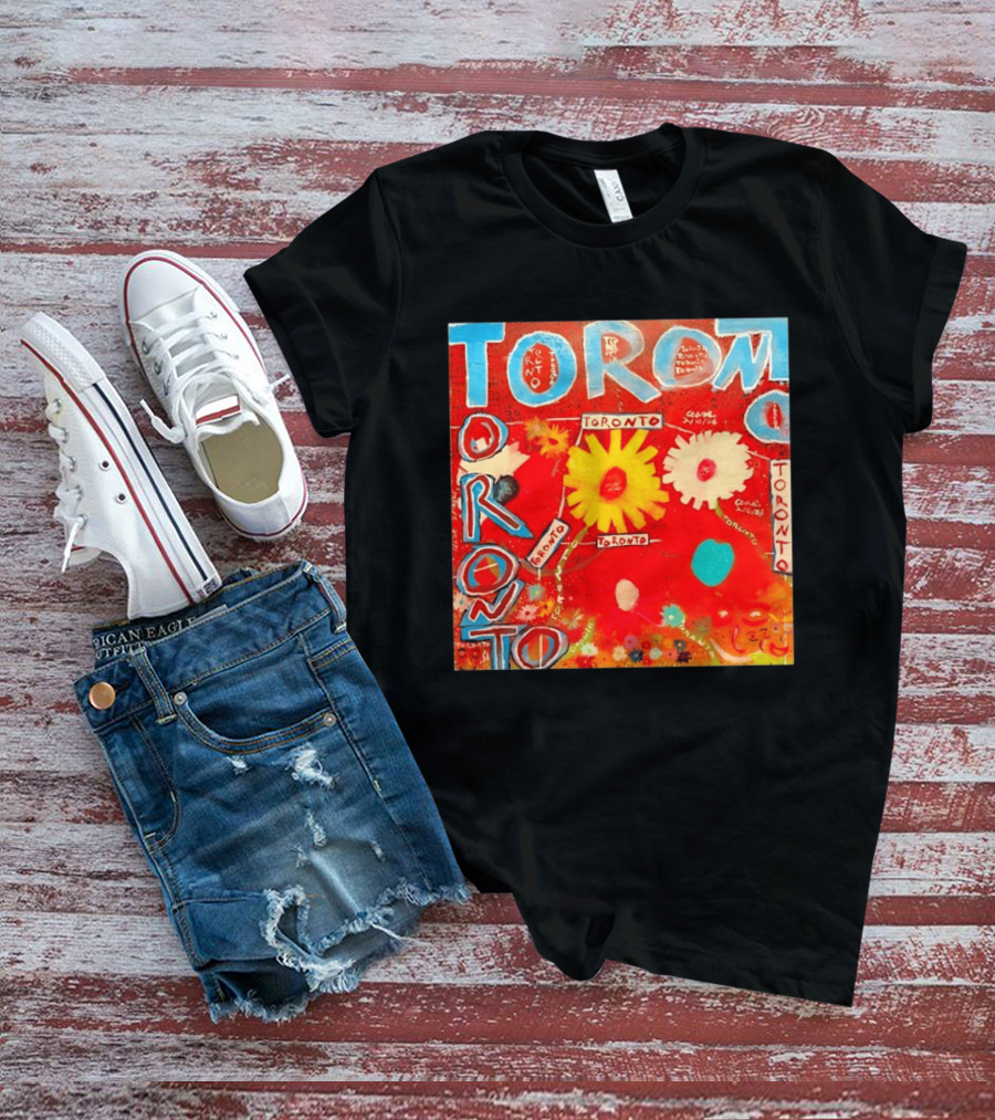 Toronto Floral By Ceare Painting Colorful Flowers T-Shirt