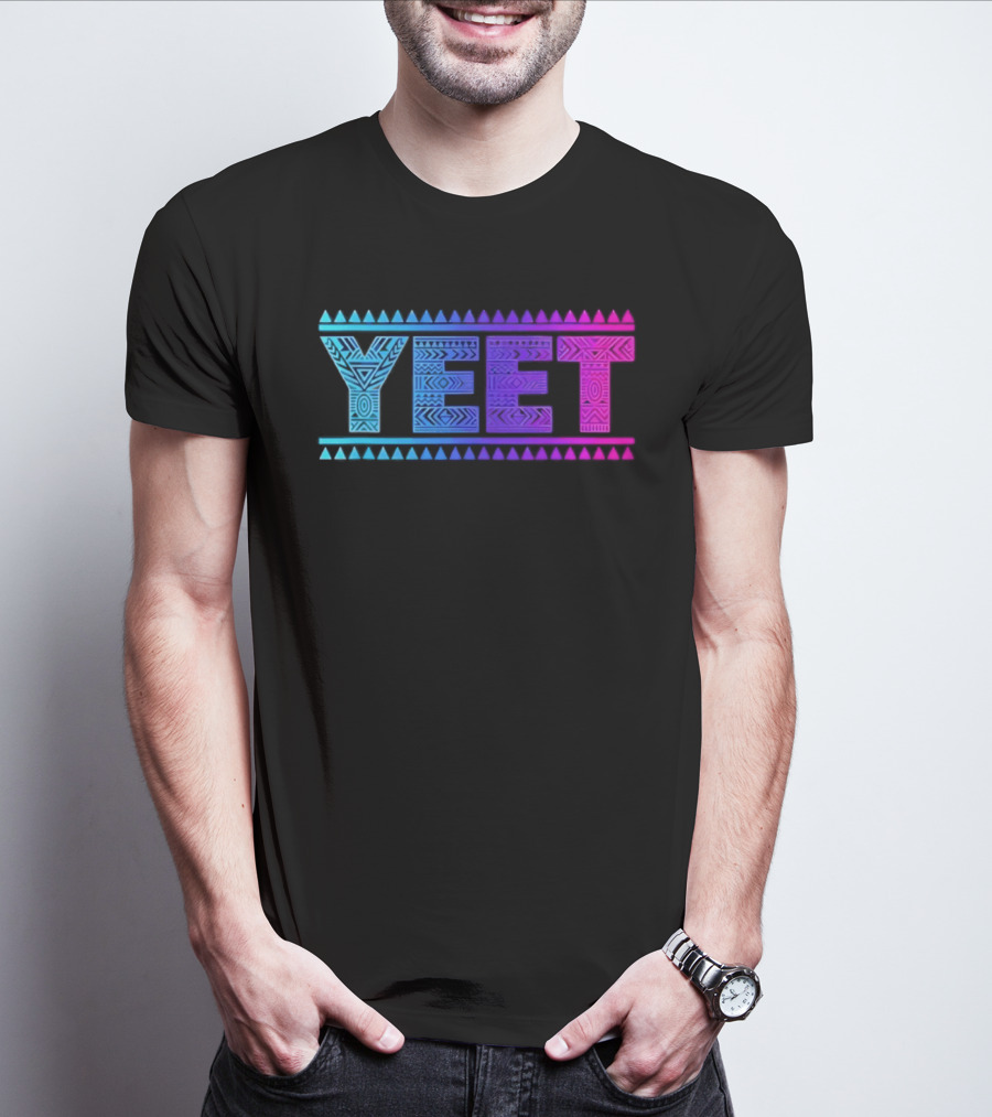 YEET Tribal Slang Gradient T-Shirt