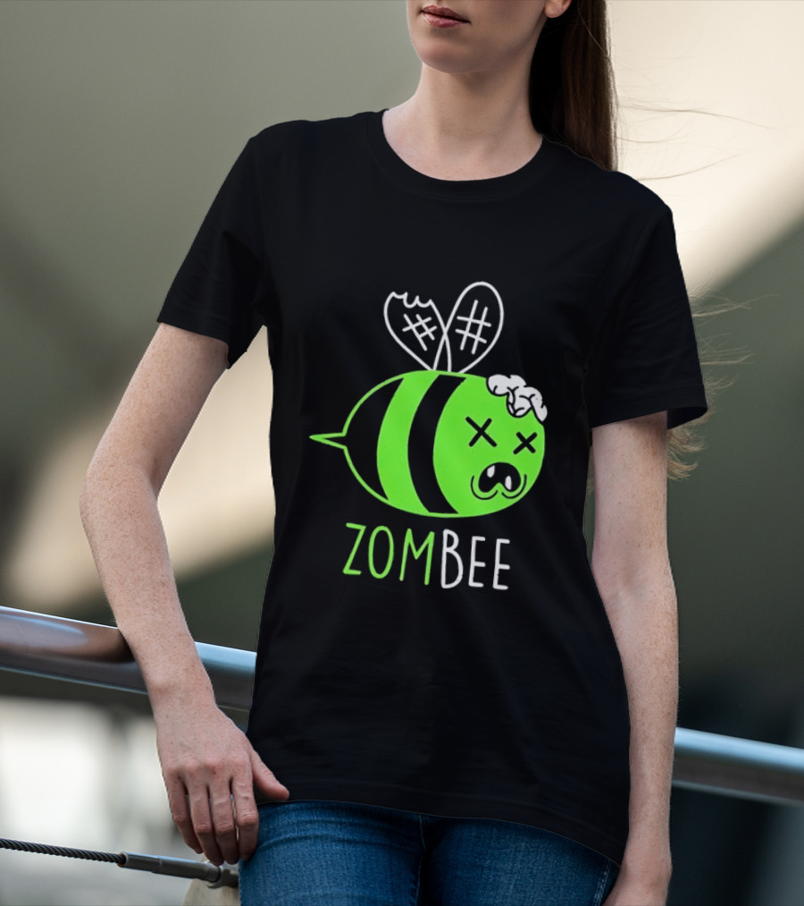Zombee Brainy Undead Insect Horror Bee T-Shirt