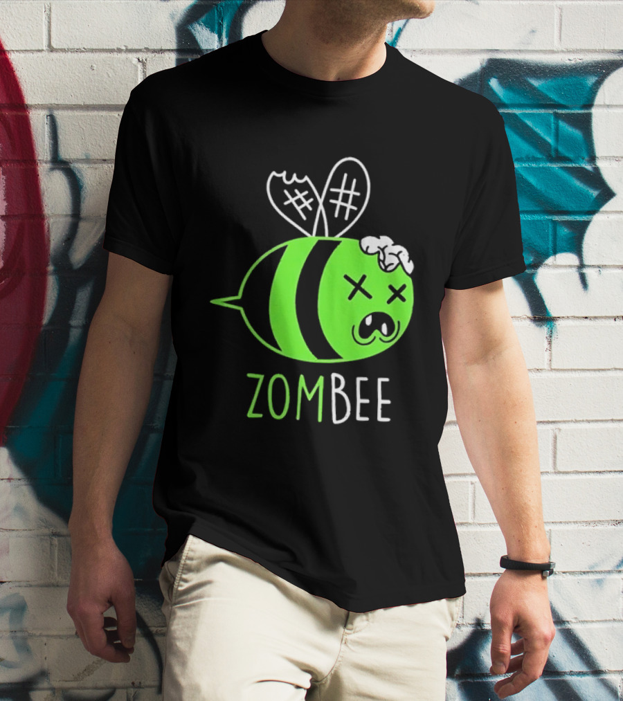 Zombee Brainy Undead Insect Horror Bee T-Shirt