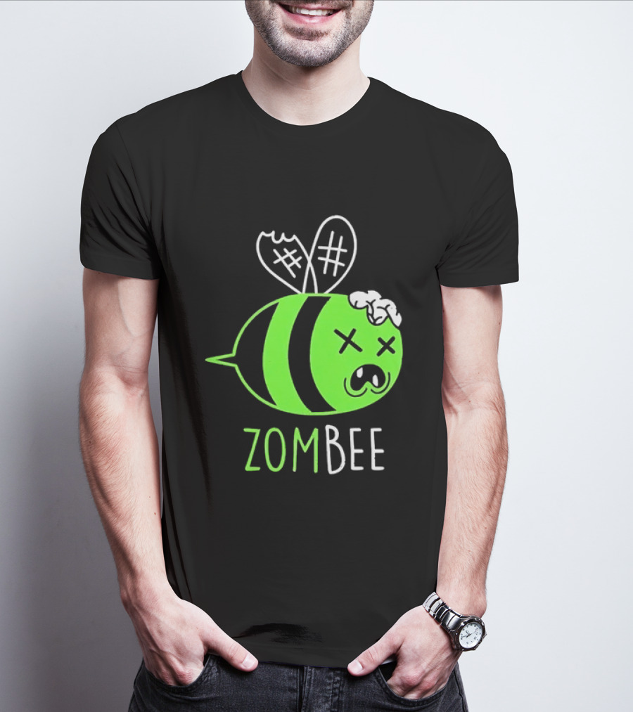 Zombee Brainy Undead Insect Horror Bee T-Shirt