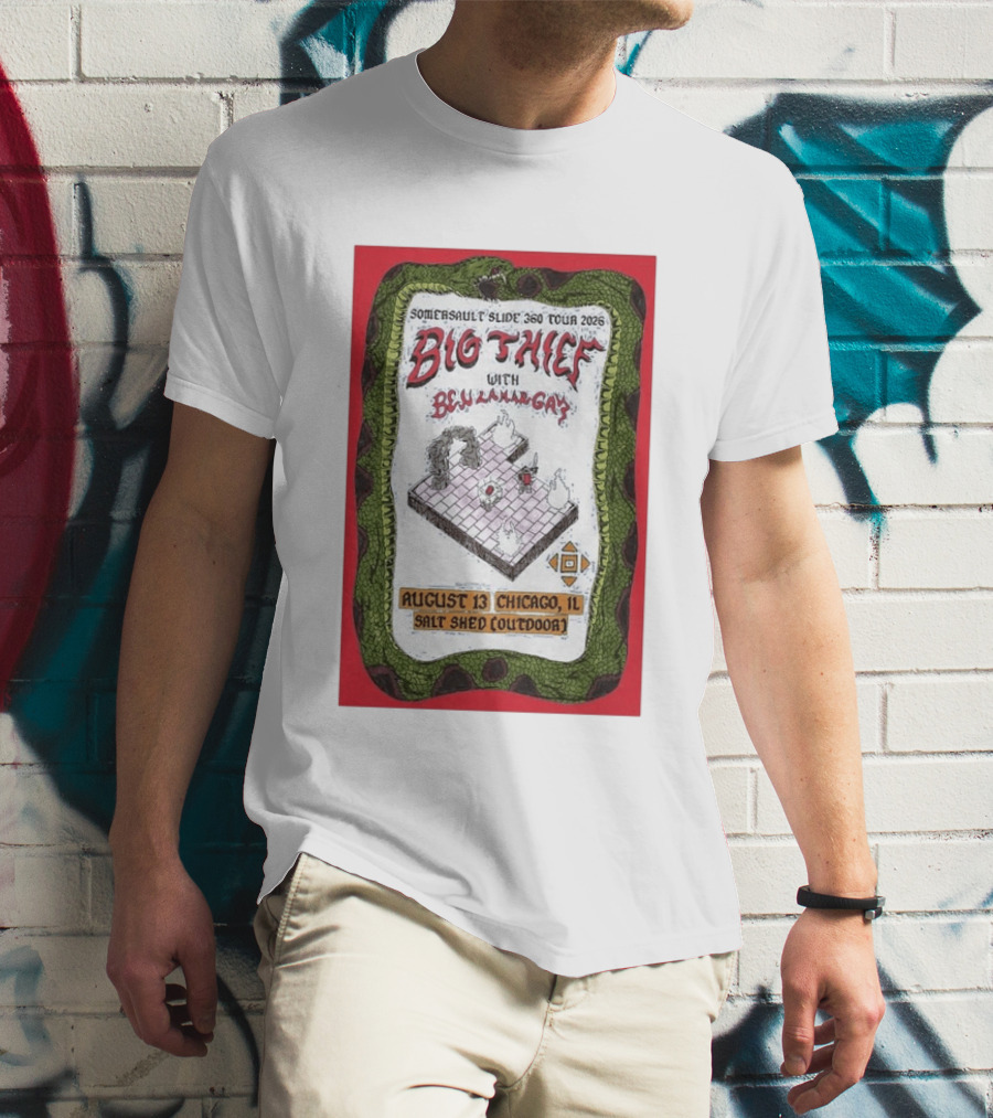 Somersault'slide 360 Tour 2026 Big Thief With Ben Lamar Gay August 13 Chicago Salt Shed Outdoor T-Shirt