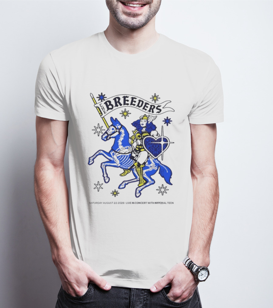 Saturday August 22 2026 The Breeders Live In Concert With Special Guest Imperial Teen T-Shirt