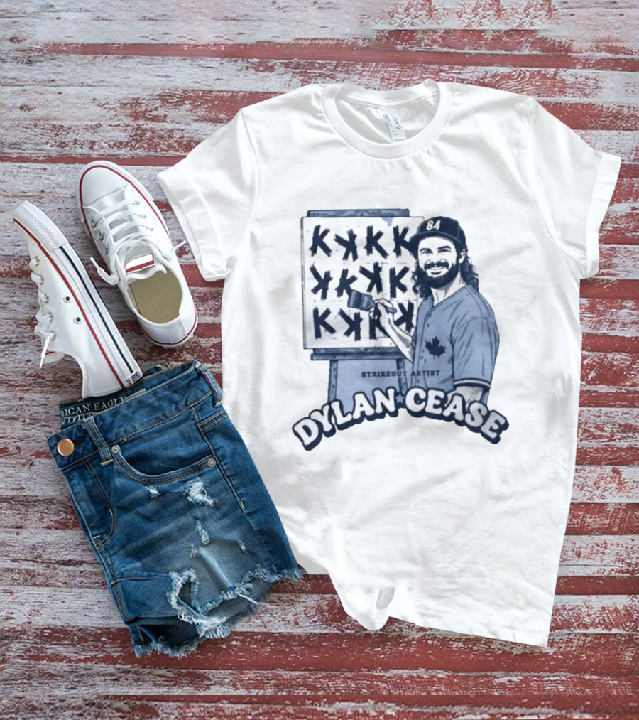 Dylan Cease Strikeout Artist Happy Little K's Baseball Painting T-Shirt