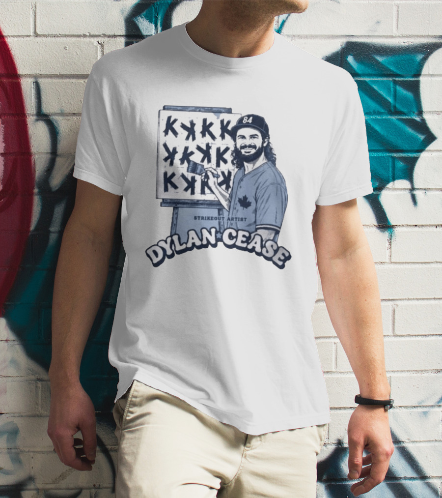 Dylan Cease Strikeout Artist Happy Little K's Baseball Painting T-Shirt