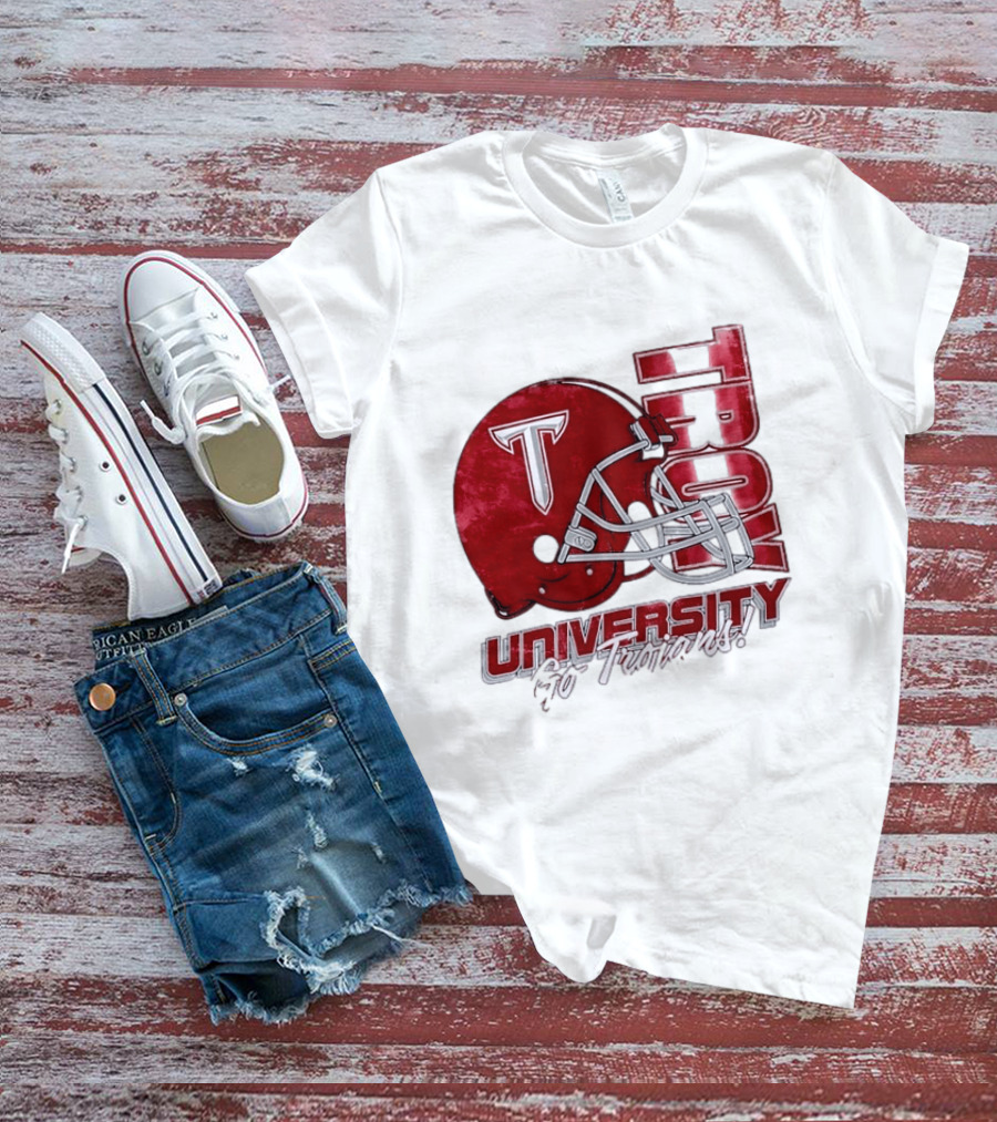 Troy Trojans University Go Trojans Football Helmet T T-Shirt