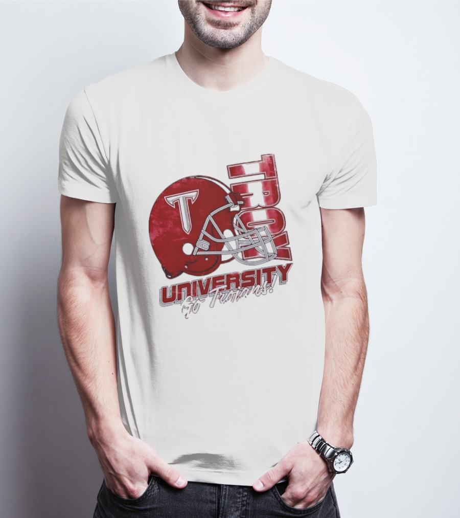 Troy Trojans University Go Trojans Football Helmet T T-Shirt