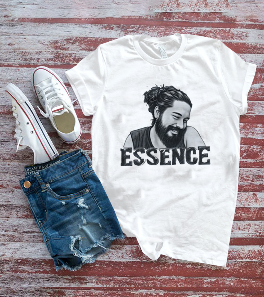 Essence Bearded Man Minimalist Smiling T-Shirt