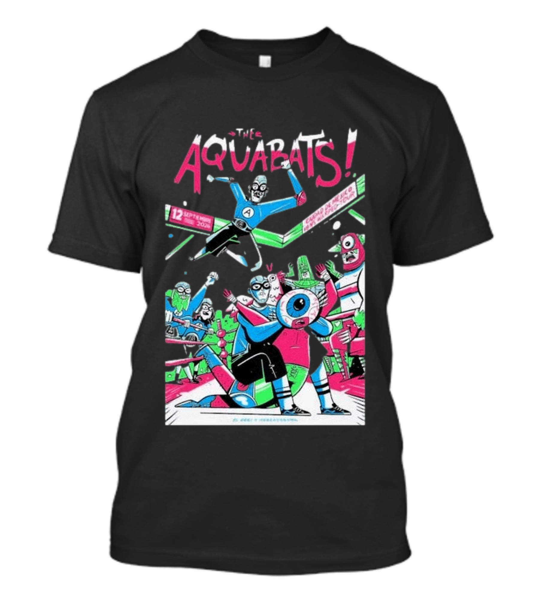 The Aquabats September 12 2026 Mexico City Comic Style Concert T-Shirt