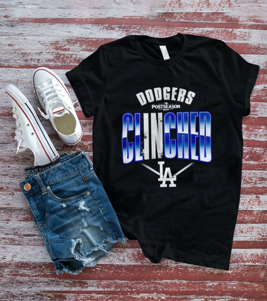 Los Angeles Dodgers Postseason Clinched 2026 LA T-Shirt