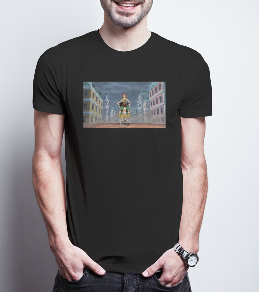 Mommy Dressrosa Kuma Scene In Iconic Anime Setting T-Shirt