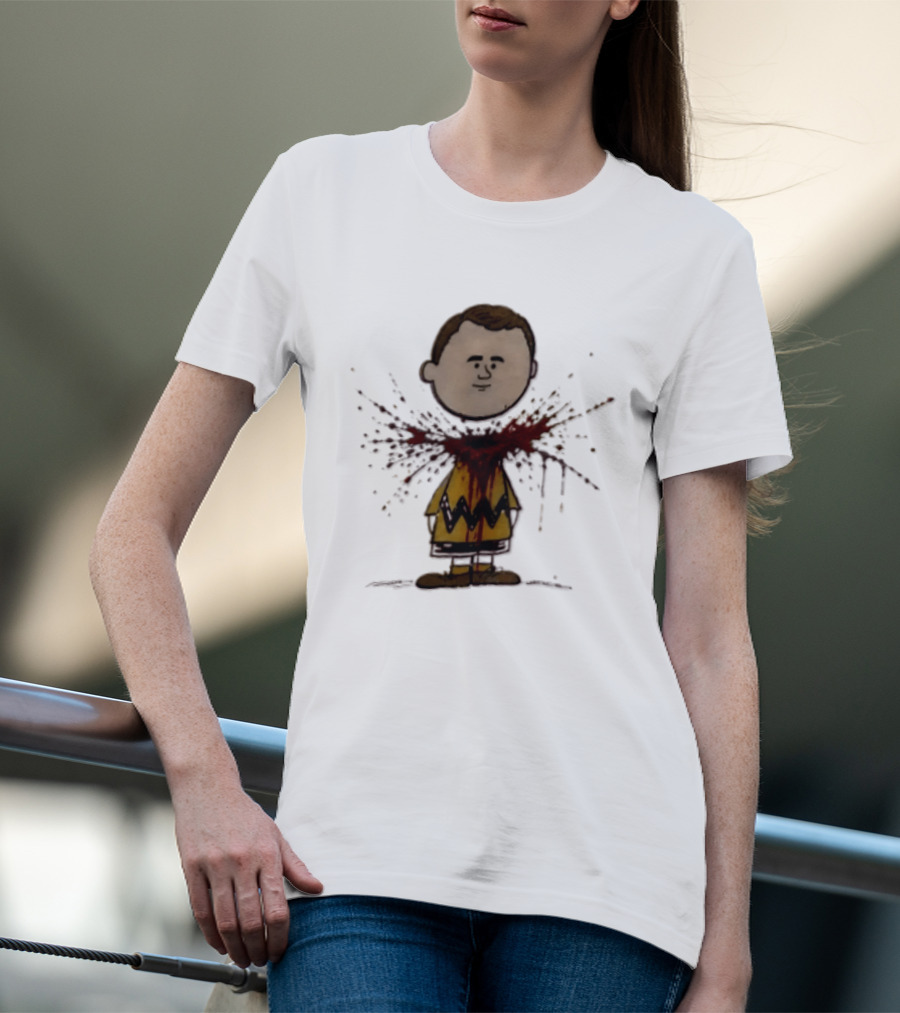Charlie Brown Decapitated Bootleg Peanuts Scene T-Shirt