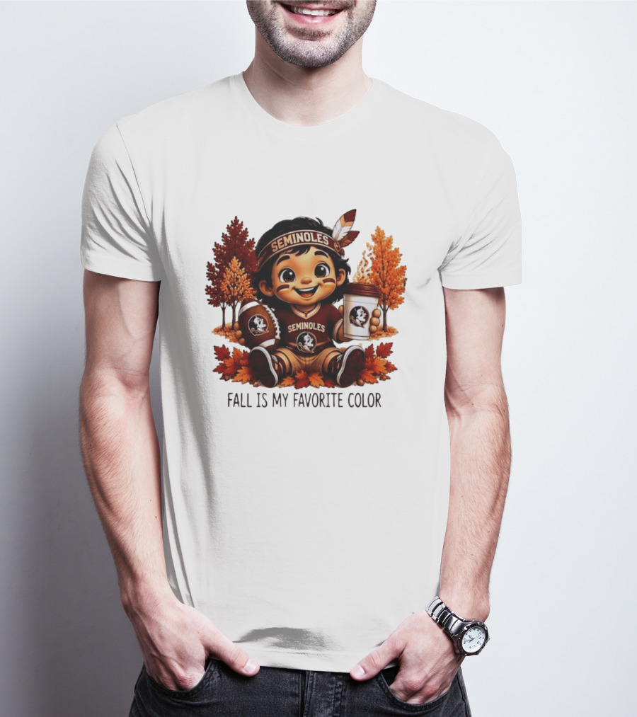 Florida State Seminoles Fall Is My Favorite Color Leaves Football Coffee Toddler T-Shirt