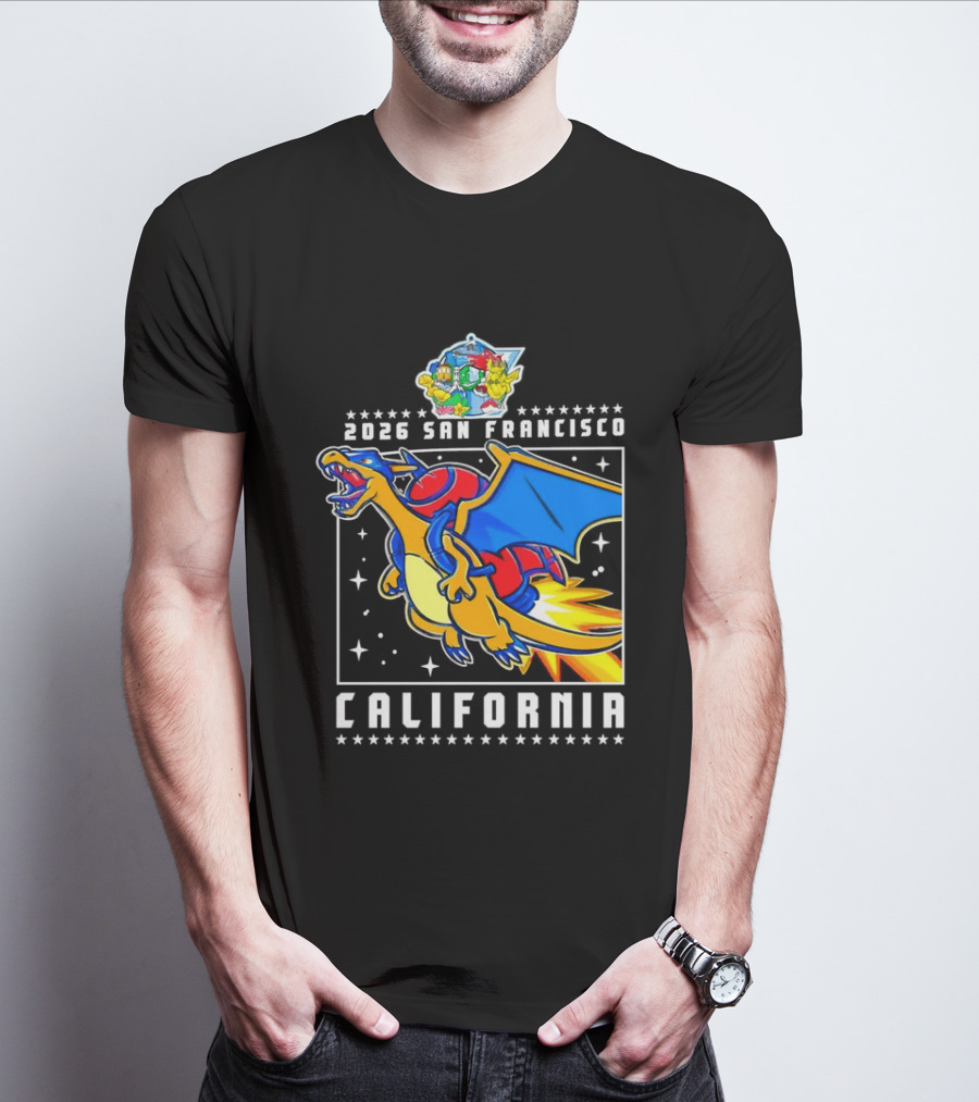Pokémon Worlds 2026 Charizard San Francisco California T-Shirt