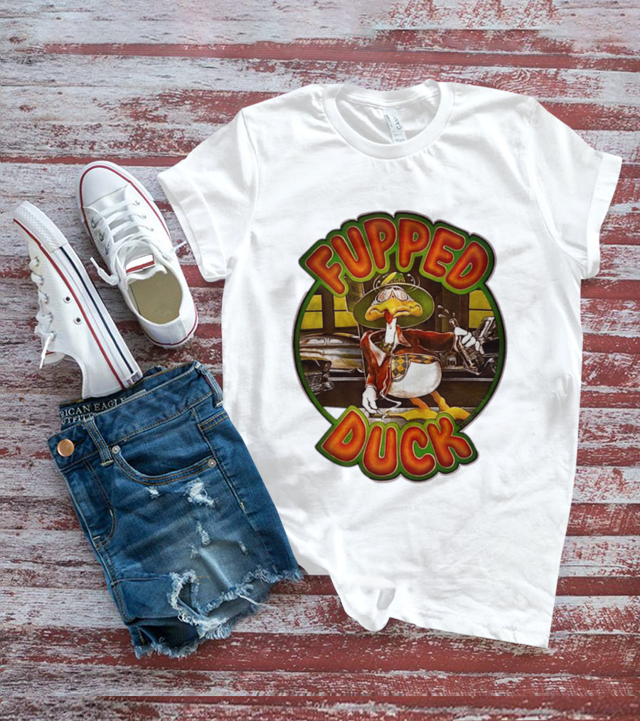 Fupped Duck Vintage Style 1979 Tipsy Cartoon Nostalgia T-Shirt