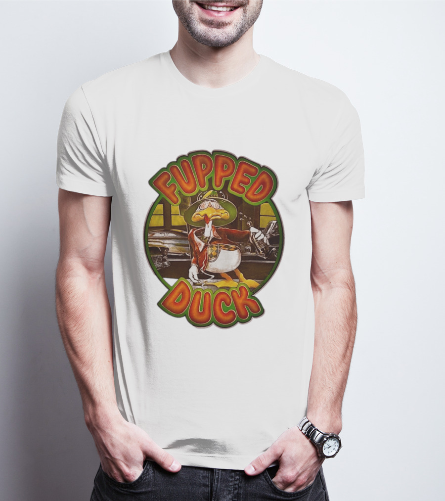 Fupped Duck Vintage Style 1979 Tipsy Cartoon Nostalgia T-Shirt
