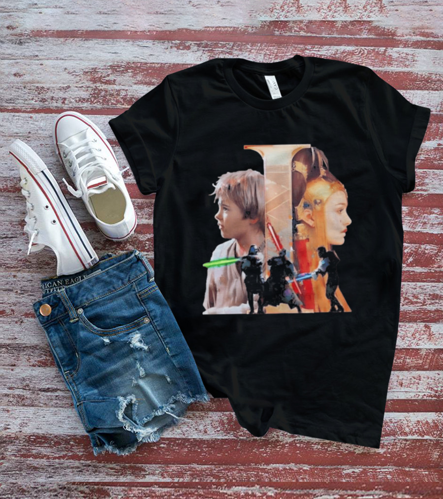 Rebel Scums The Phantom Menace 25th Anniversary Celebration With Iconic Characters And Lightsabers T-Shirt