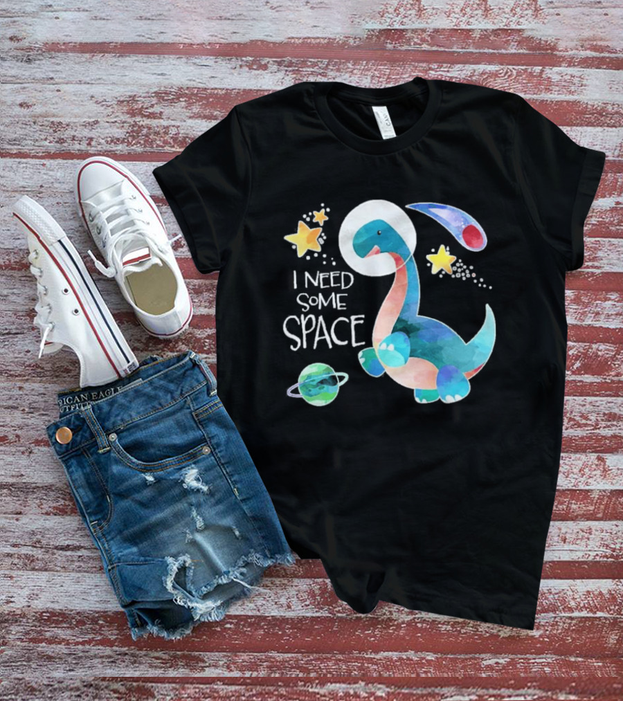 I Need Some Space Dinosaur Astronaut With Stars Planet Youth T-Shirt