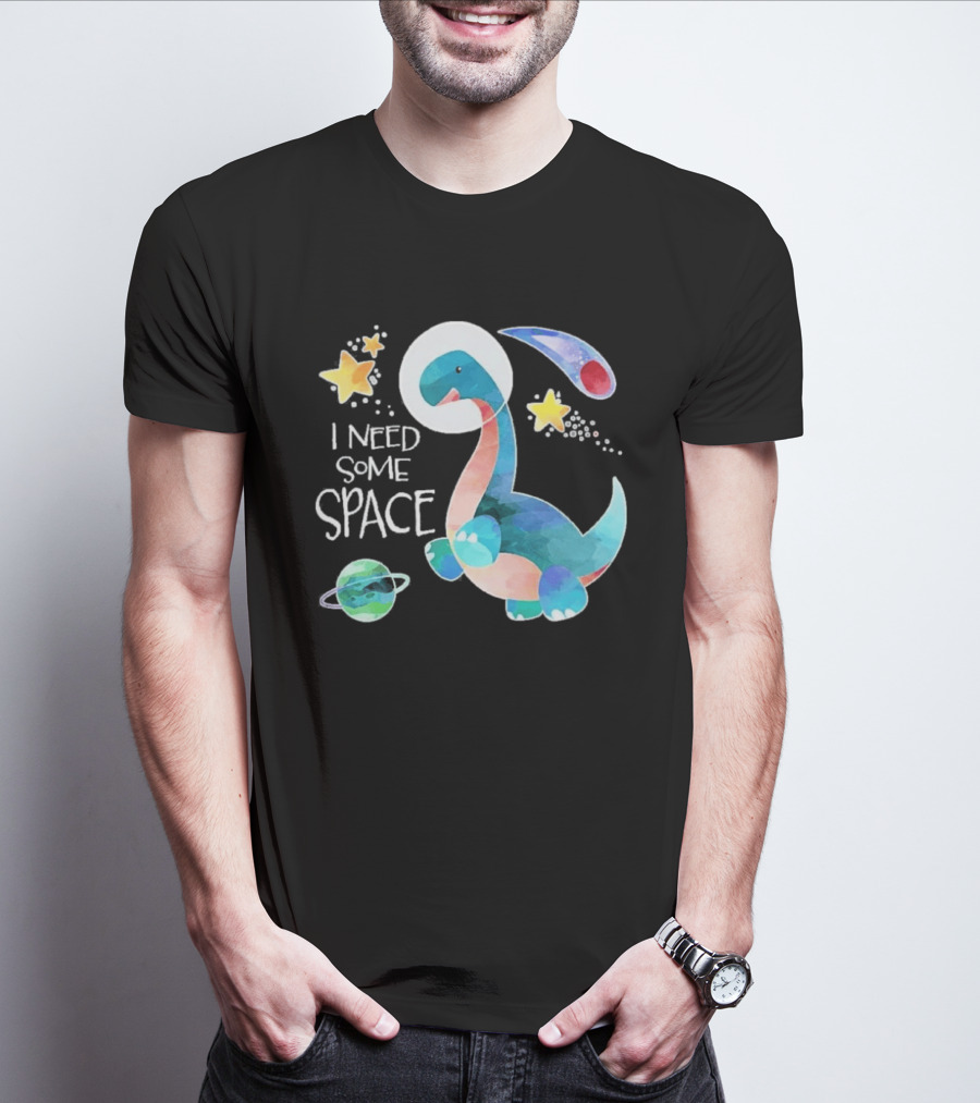 I Need Some Space Dinosaur Astronaut With Stars Planet Youth T-Shirt