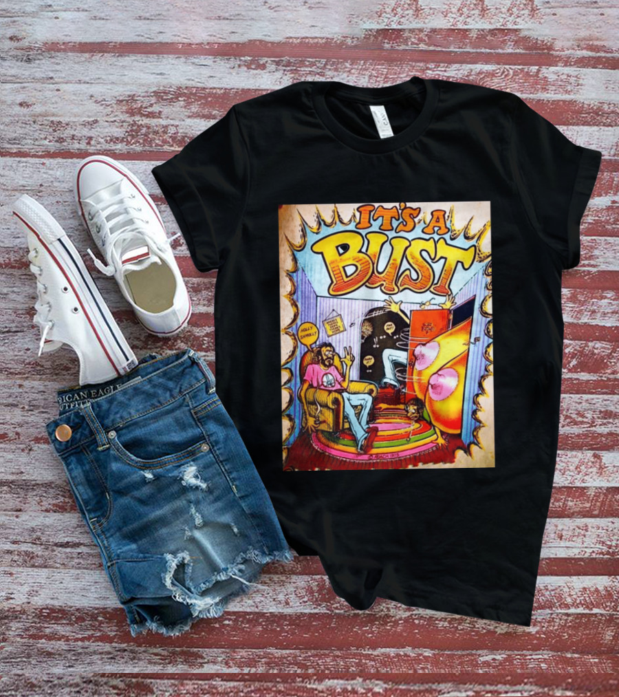 It's A Bust 1975 Zap Comix Cartoon Explosion T-Shirt
