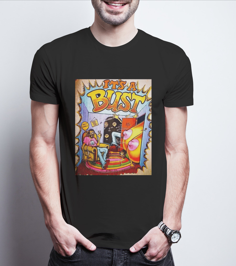 It's A Bust 1975 Zap Comix Cartoon Explosion T-Shirt
