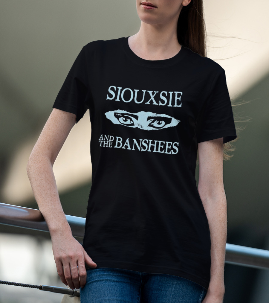 Siouxsie And The Banshees Distressed Eyes Band Merchandise T-Shirt